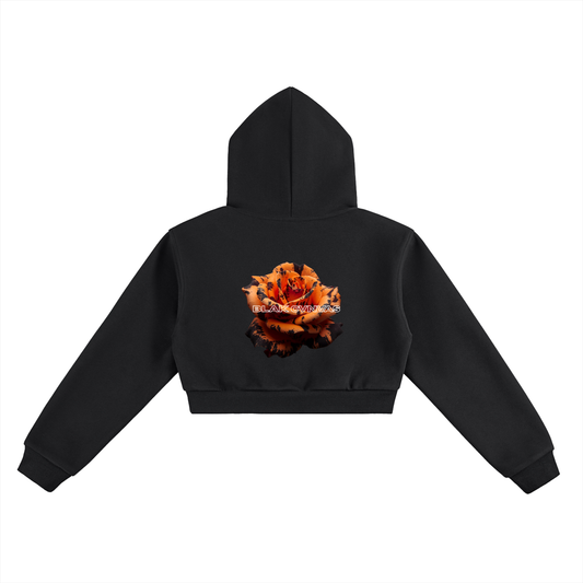 Speckled Rose | Crop Hoodie